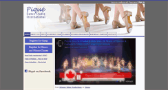 Desktop Screenshot of piquedancestudio.com